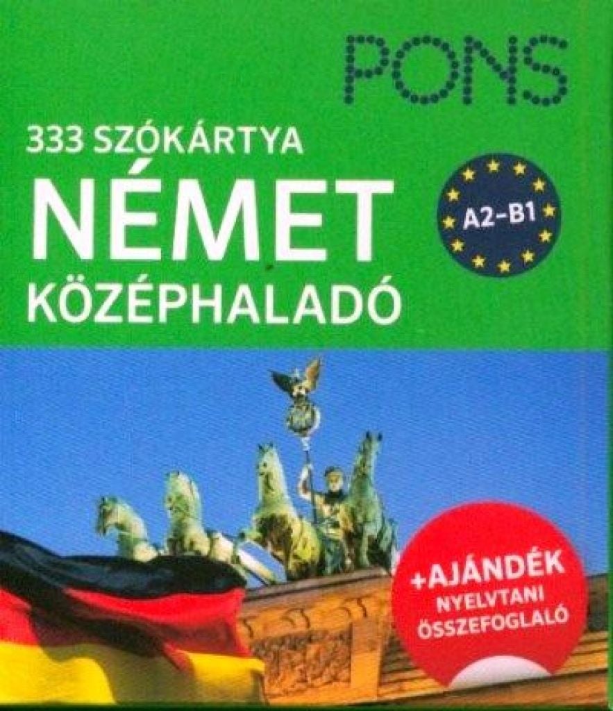 Szókártyák - 333 szó - német középhaladó A2-B1