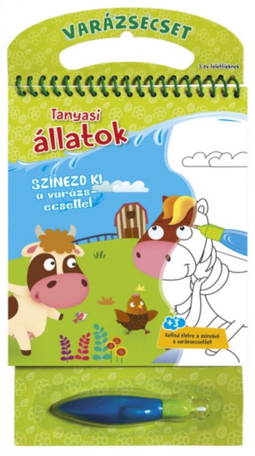 Varázsecset - Tanyasi állatok - Színezd ki a varázsecsettel