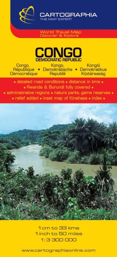 Kongói Demokratikus Köztársaság útitérkép