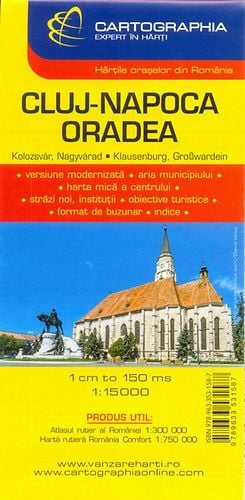 Kolozsvár - Nagyvárad várostérkép 1:15 000