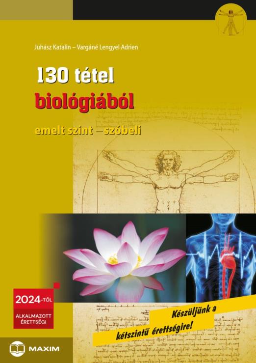 130 tétel biológiából (emelt szint - szóbeli) - 2024-től érvényes