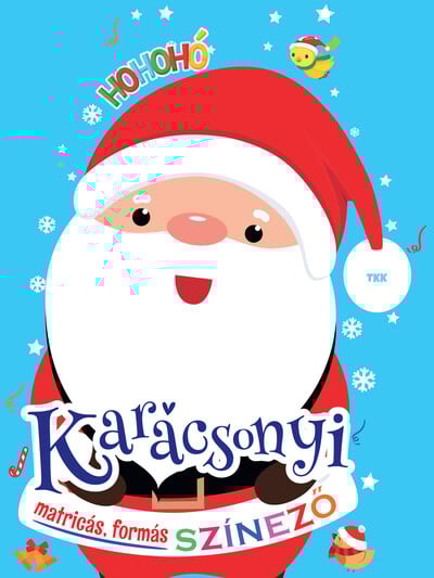 Karácsonyi matricás színező