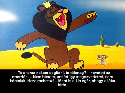 Az egér és az oroszlán - Diafilm