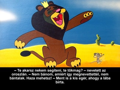 Az egér és az oroszlán - Diafilm