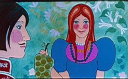 Szóló szőlő, mosolygó alma - Diafilm