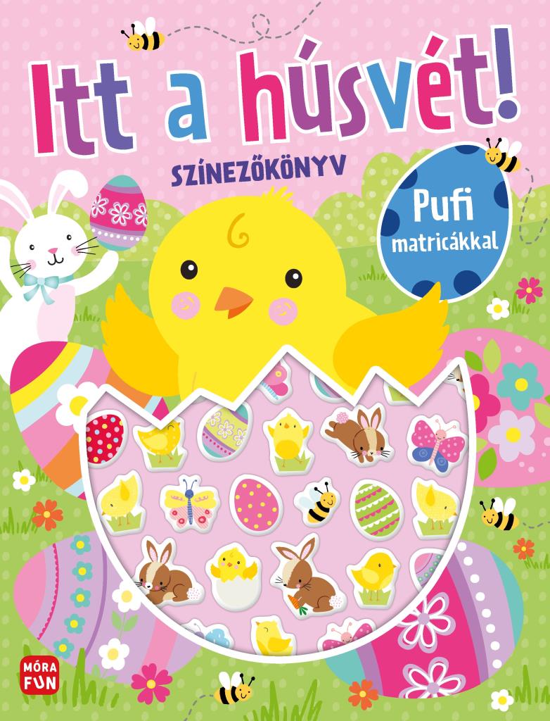 Itt a húsvét! - Színezőkönyv pufi matricákkal