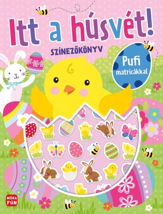 Itt a húsvét! - Színezőkönyv pufi matricákkal