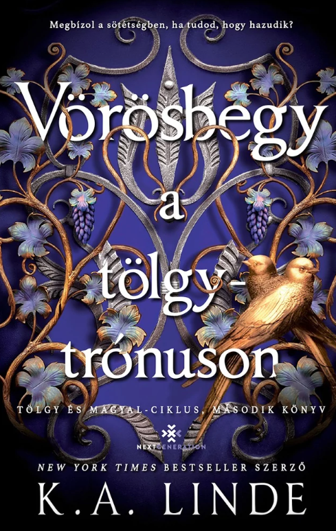 Vörösbegy a tölgytrónuson - Éldekorált