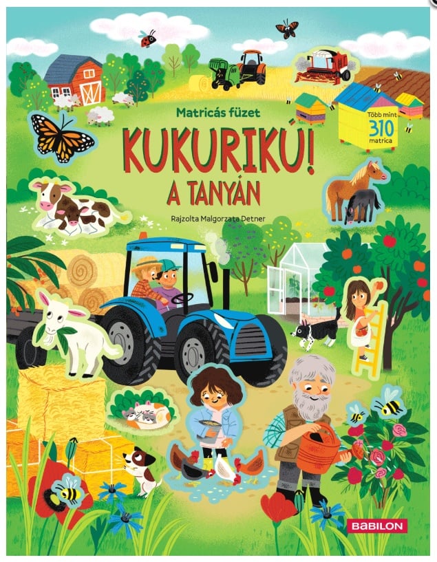 KUKURIKÚ! A TANYÁN - Matricás füzet