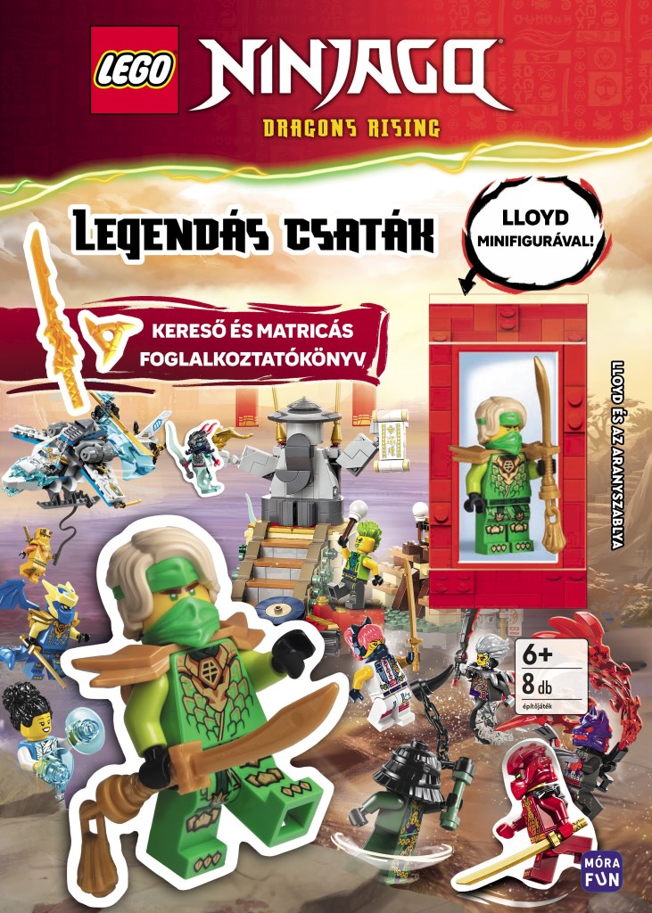 Lego Ninjago. Legendás csaták. Kereső- és matricás foglalkoztatókönyv