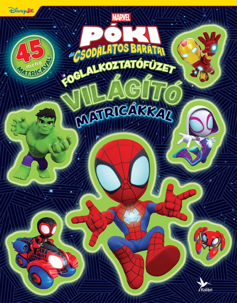 Foglalkoztatófüzet világító matricákkal – Póki