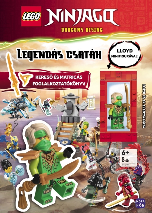 Lego Ninjago. Legendás csaták. Kereső- és matricás foglalkoztatókönyv