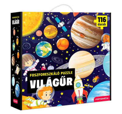 Világűr - Foszforeszkáló puzzle