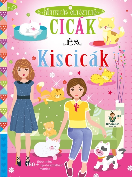 Cicák és Kiscicák - Matricás öltöztető
