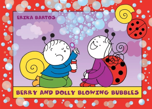 Berry and Dolly blowing bubbles