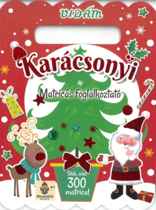 Vidám karácsonyi matricás foglalkoztató