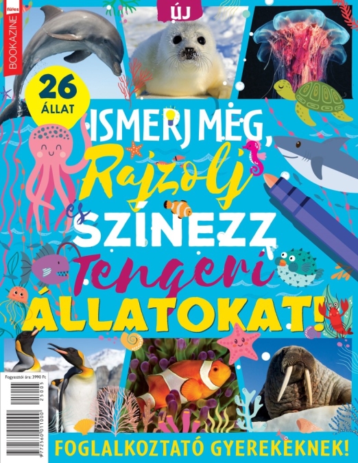 Füles Bookazine - Ismerj meg, színezz... tengeri állatokat