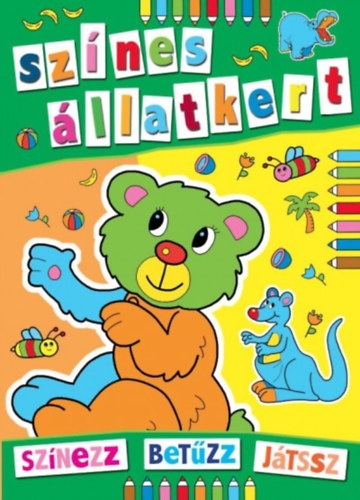 Színes állatkert - színezz, betűzz, játssz