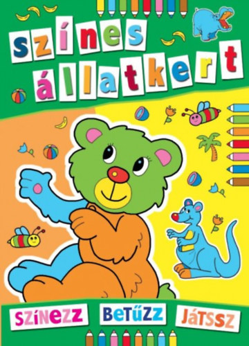 Színes állatkert - színezz, betűzz, játssz