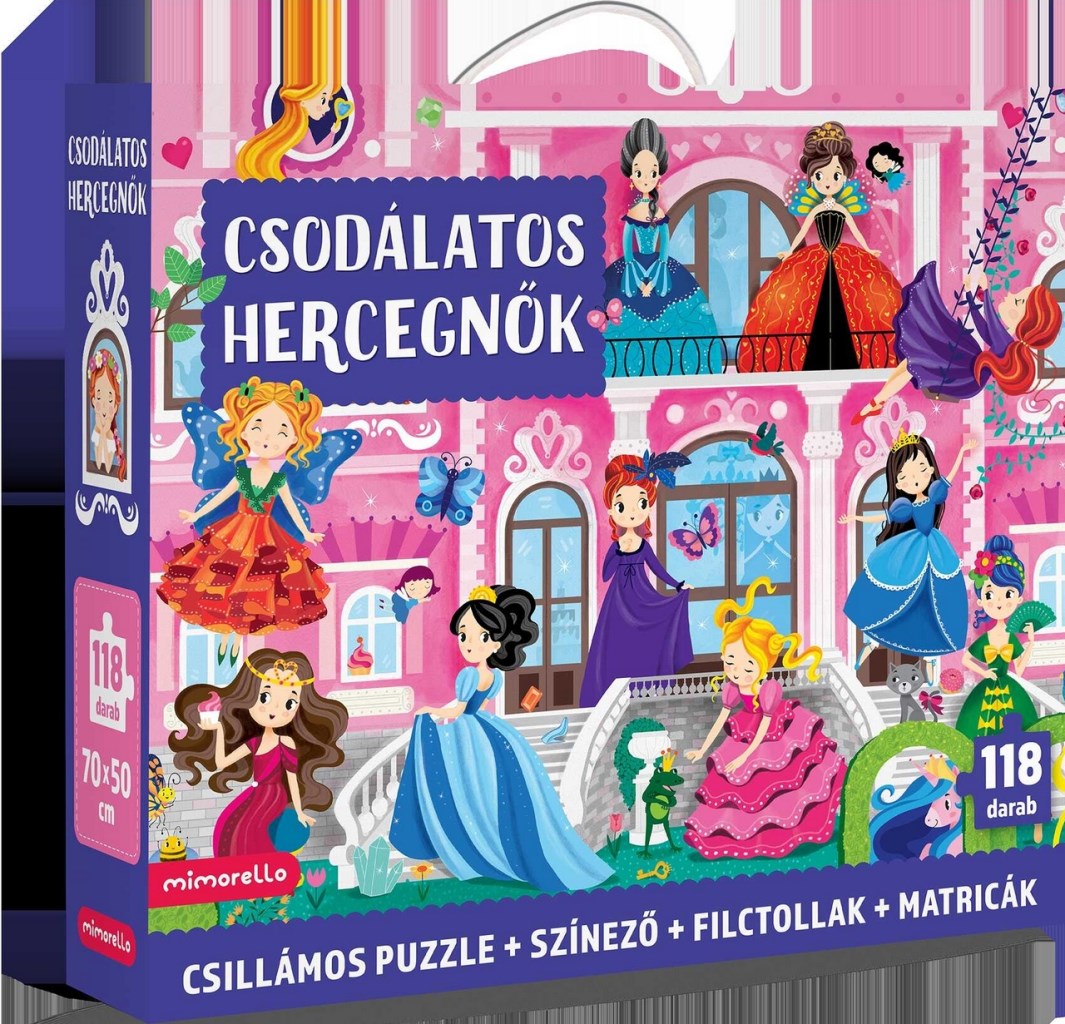 Csodálatos hercegnők - Csillámos puzzle