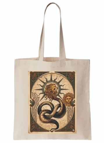 Öko szatyor alkímiai mintával II.