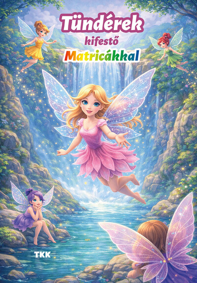 Tündérek kifestő - Matricákkal