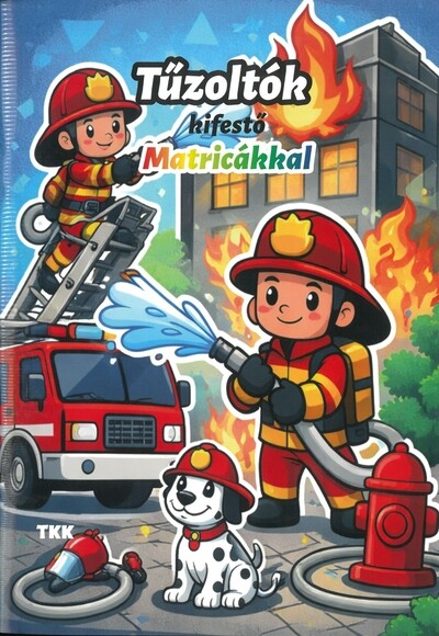 Tűzoltók kifestő - Matricákkal