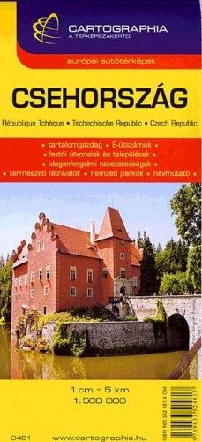 Csehország autótérkép 1:500000