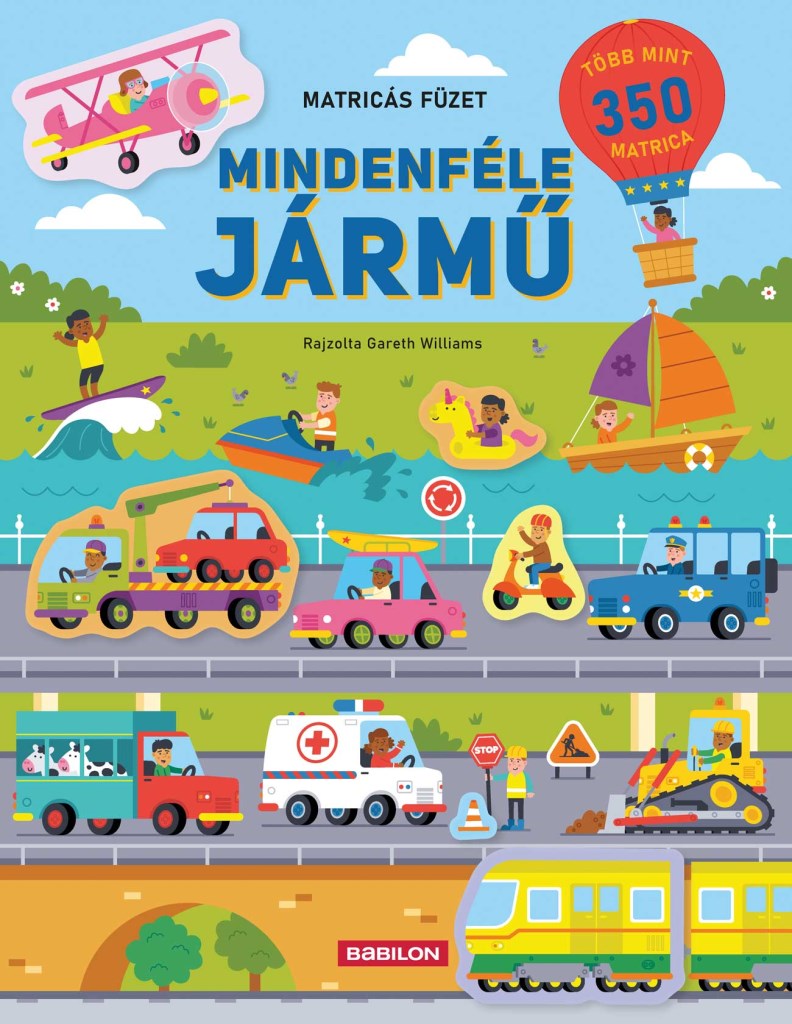 Mindenféle jármű - Matricás füzet