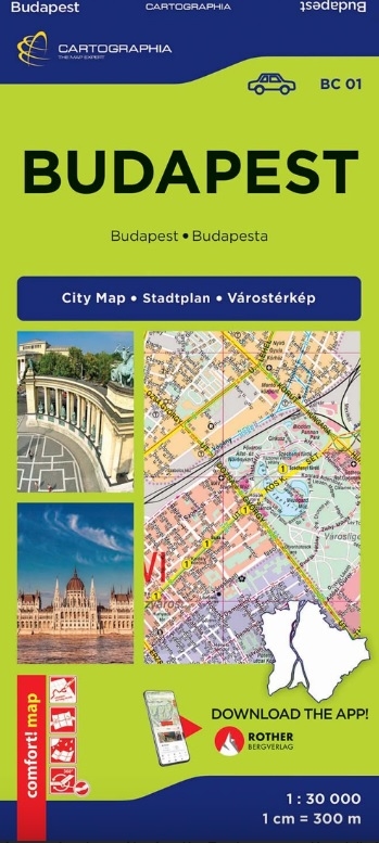 Budapest Comfort térkép (laminált) 2026