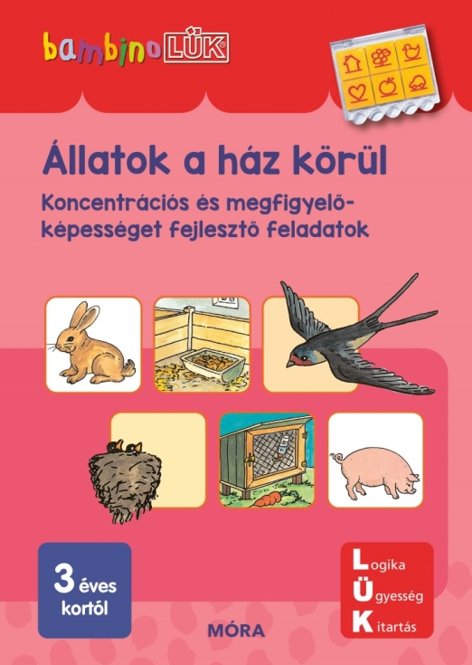 Állatok a ház körül - Koncentrációs és megfigyelőképességet fejlesztő feladatok